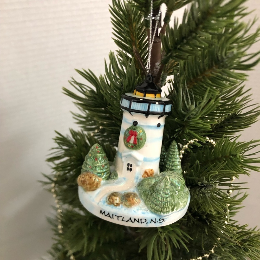 Maitland NS Lighthouse Holiday Ornament
